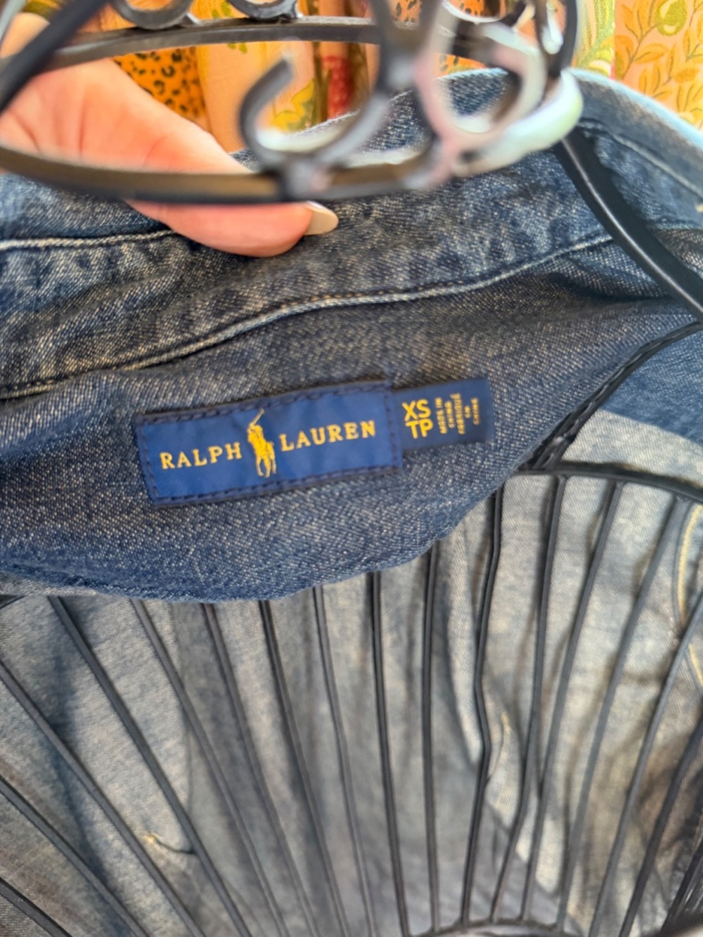 NWT Ralph Lauren Blue Label Denim Shirt Dress XS Dark Wash 100% Cotton - Picture 6 of 7